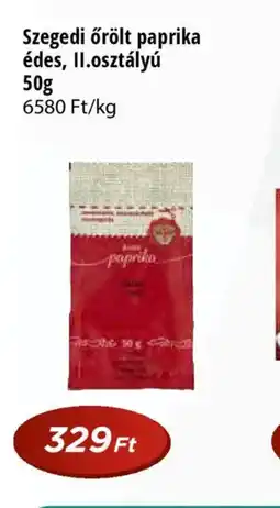 Real Szegedi őrölt paprika édes, II.osztályú ajánlat