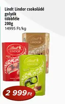 Real Lindt Lindor csokoládé golyók többféle ajánlat