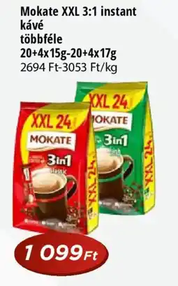 Real Mokate XXL 3:1 instant kávé ajánlat