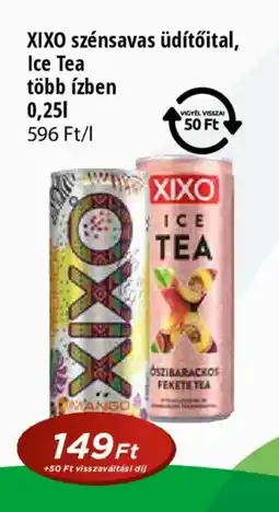 Real XIXO szénsavas üdítőital, Ice Tea több ízben ajánlat