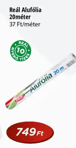 Real Reál Alufólia 20méter ajánlat