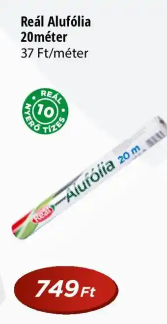 Real Reál Alufólia 20méter ajánlat