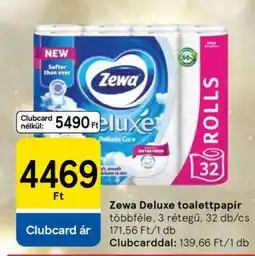 Tesco Zewa Deluxe toalettpapír ajánlat