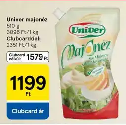 Tesco UNIVER Majonéz ajánlat