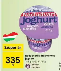 Tesco Nádudvari laktózmentes joghurt ajánlat