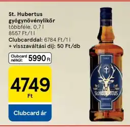 Tesco St. Hubertus gyógynövénylikőr ajánlat