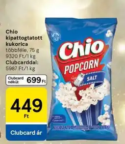 Tesco Chio kipattogatott kukorica ajánlat