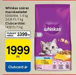 Tesco Whiskas száraz macskaeledel ajánlat