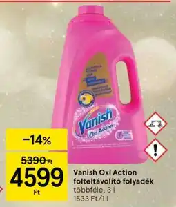 Tesco Vanish Oxi Action folteltávolító folyadék ajánlat