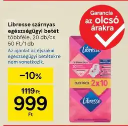 Tesco Libresse szárnyas egészségügyi betét ajánlat