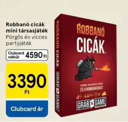 Tesco Robbanó cicák mini társasjáték ajánlat