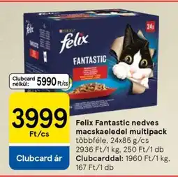 Tesco Felix Fantastic nedves macskaeledel multipack ajánlat