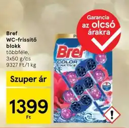 Tesco Bref WC-frissítő blokk ajánlat