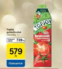 Tesco Topjoy gyümölcsital ajánlat