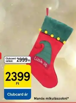 Tesco Manós mikulászokni ajánlat