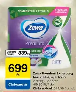 Tesco Zewa Premium Extra Long háztartási papírtörlő ajánlat