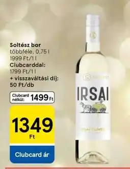 Tesco Soltész bor ajánlat