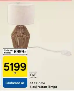 Tesco F&F Home kicsi rattan lámpa ajánlat