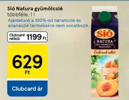 Tesco Sió Natura gyümölcslé ajánlat