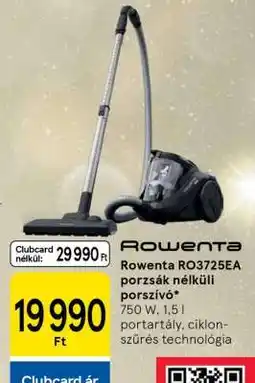Tesco Rowenta RO3725EA porzsák nélküli porszívó ajánlat