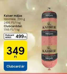 Tesco KAISER Májas ajánlat