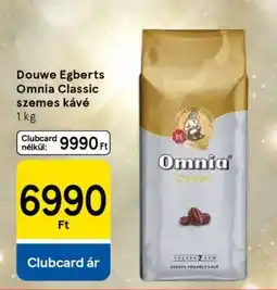 Tesco Douwe Egberts Omnia Classic szemes kávé ajánlat