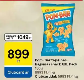 Tesco Pom-Bär tejszínes-hagymás snack XXL Pack ajánlat