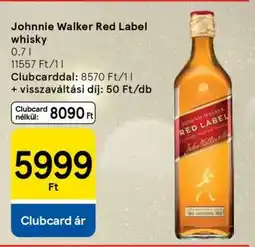 Tesco JOHNNIE WALKER Red Label Whisky ajánlat