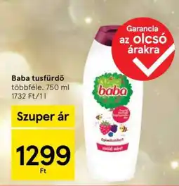 Tesco BABA Tusfürdő ajánlat