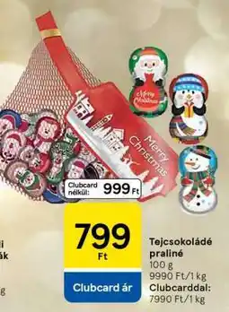 Tesco Tejcsokoládé praliné ajánlat