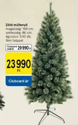 Tesco Zöld műfenyő ajánlat