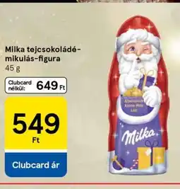 Tesco Milka tejcsokoládé-mikulás-figura ajánlat