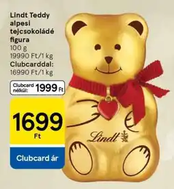 Tesco Lindt Teddy alpesi tejcsokoládé figura ajánlat