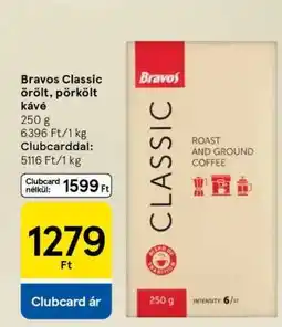 Tesco Bravos Classic őrölt, pörkölt kávé ajánlat