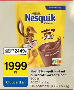Tesco Nestlé Nesquik instant cukrozott kakaóitalpor ajánlat