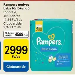 Tesco PAMPERS NEDVES BABA TÖRLŐKENDŐ ajánlat