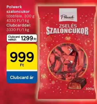 Tesco Polwerk szaloncukor ajánlat