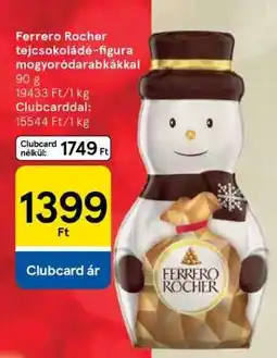 Tesco Ferrero Rocher tejcsokoládé figura mogyoródarabkákkal ajánlat