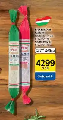 Tesco PICK Rákóczi szalámi ajánlat