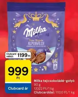 Tesco Milka tejcsokoládé-golyó ajánlat