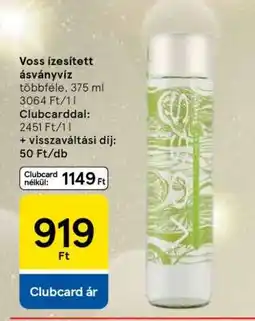 Tesco Voss ízesített ásványvíz ajánlat
