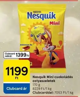 Tesco Nesquik Mini csokoládés ostyaszeletek ajánlat