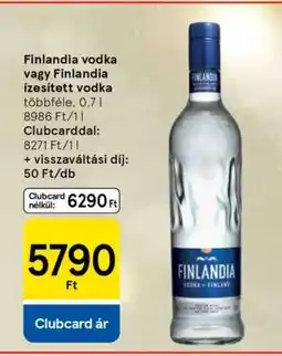 Tesco Finlandia vodka vagy Finlandia ízesített vodka ajánlat