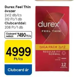 Tesco DUREX FEEL THIN ÓVSZER ajánlat
