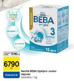 Tesco Nestlé BEBA Optipro Junior tápszer ajánlat