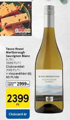 Tesco Tesco finest Marlborough Sauvignon Blanc ajánlat
