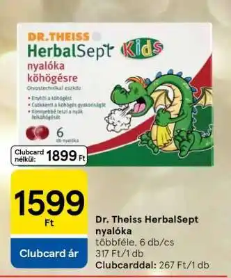 Tesco DR.THEISS HERBALSEPT NYALÓKA ajánlat