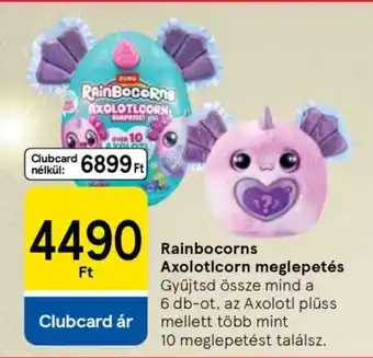 Tesco Rainbocorns Axolotlcorn meglepetés ajánlat
