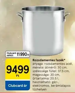 Tesco Rozsdamentes fazék ajánlat