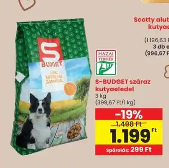 S-BUDGET száraz kutyaeledel
